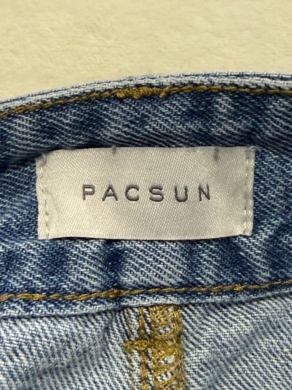 PacSun Baggy Jeans Womens 31 Blue Wide Leg 100% Cotton High Rise Y2K Denim - Picture 9 of 15